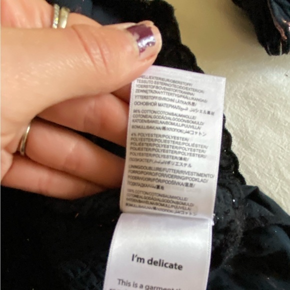 Farm Rio Women’s Lurex Stripes Mini Dress Black Size S Smocked One Sleeve Mini - Picture 8 of 11